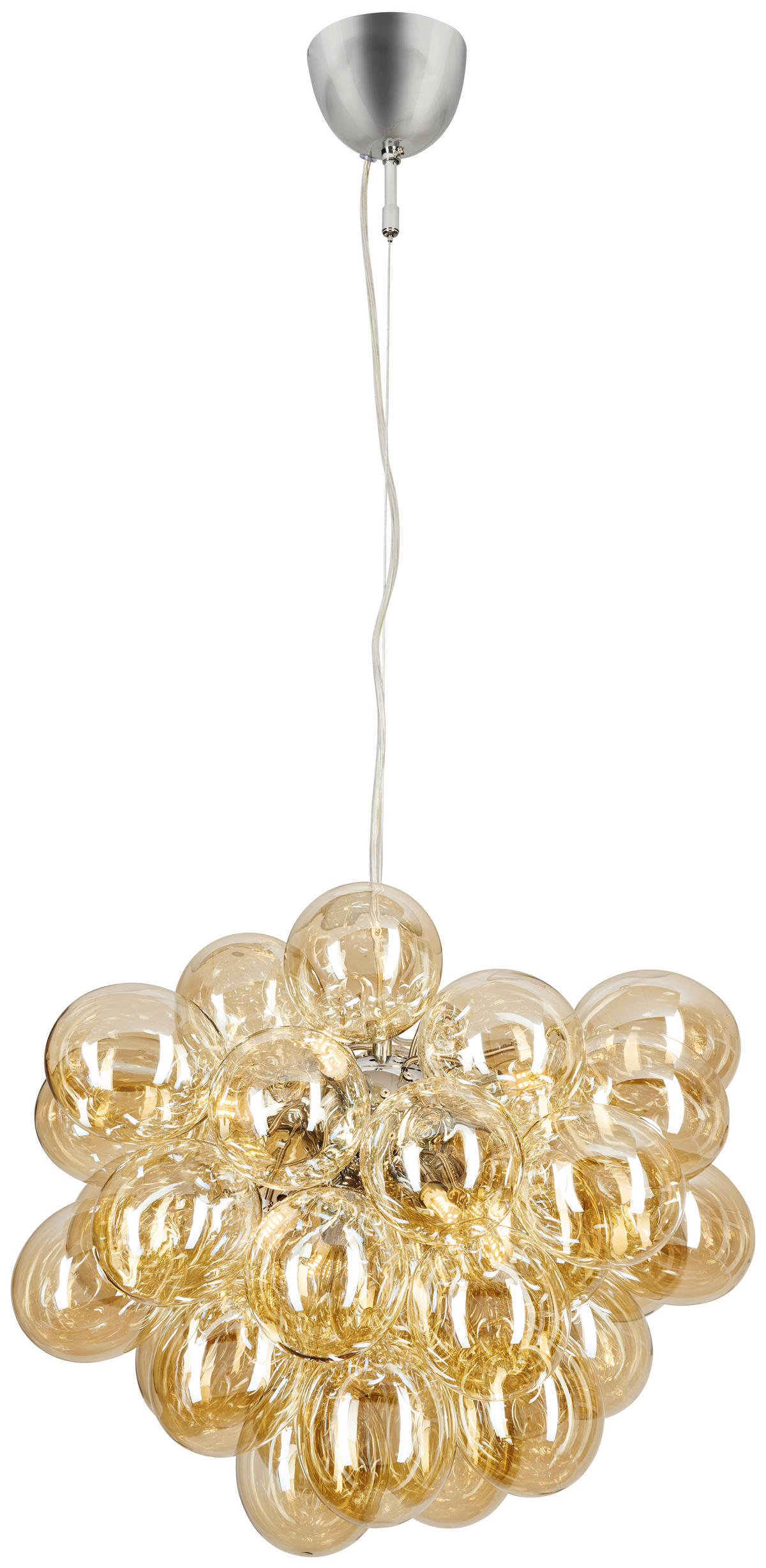 HÄNGELEUCHTE Gross 50/144 cm   - Bernsteinfarben, LIFESTYLE, Glas (50/144cm) - By Rydéns