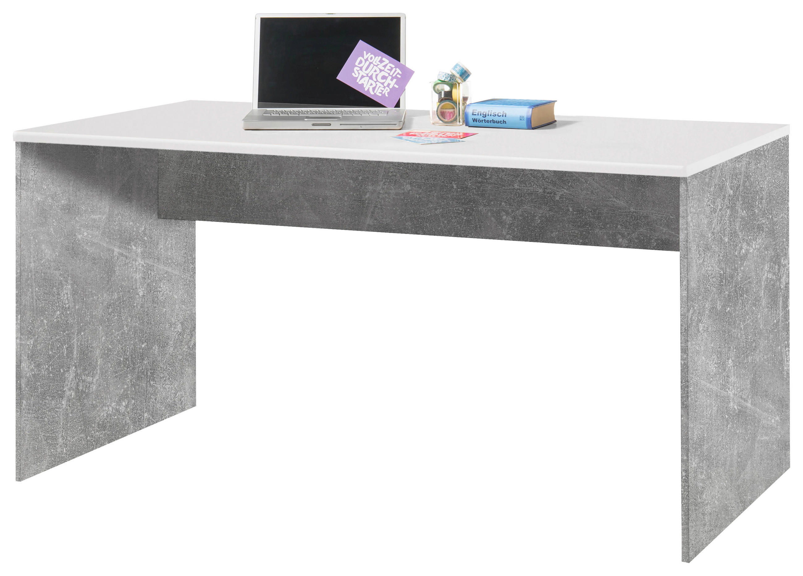 PISALNA MIZA leseni material siva  - siva, Basics, leseni material (150/75/75cm) - Carryhome