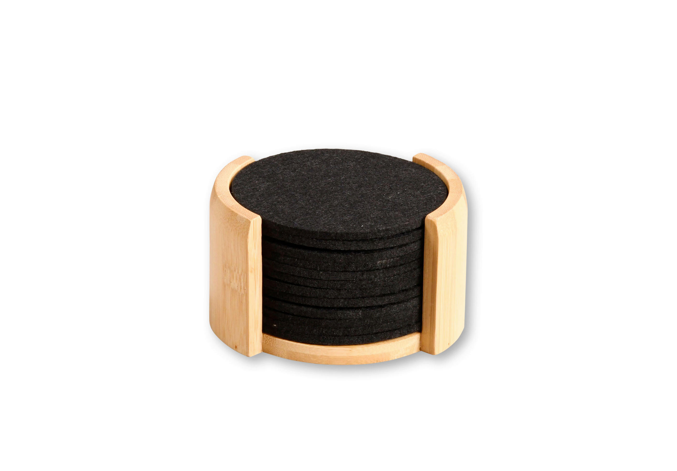 SET PODMETAČA  drvo, tekstil    - prirodna boja, Osnovno, drvo/tekstil (12/10,5/7cm) - Kesper