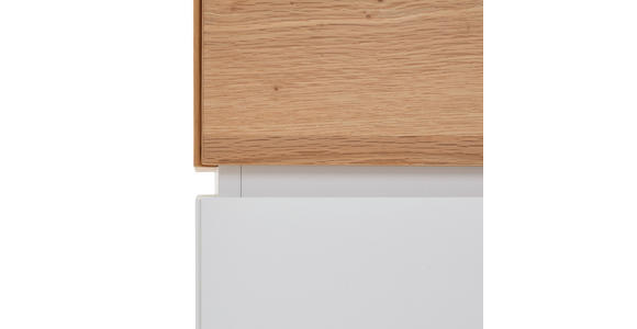 KOMMODE in 50/118/40 cm - Eichefarben/Weiß, KONVENTIONELL, Holz/Holzwerkstoff (50/118/40cm) - Novel