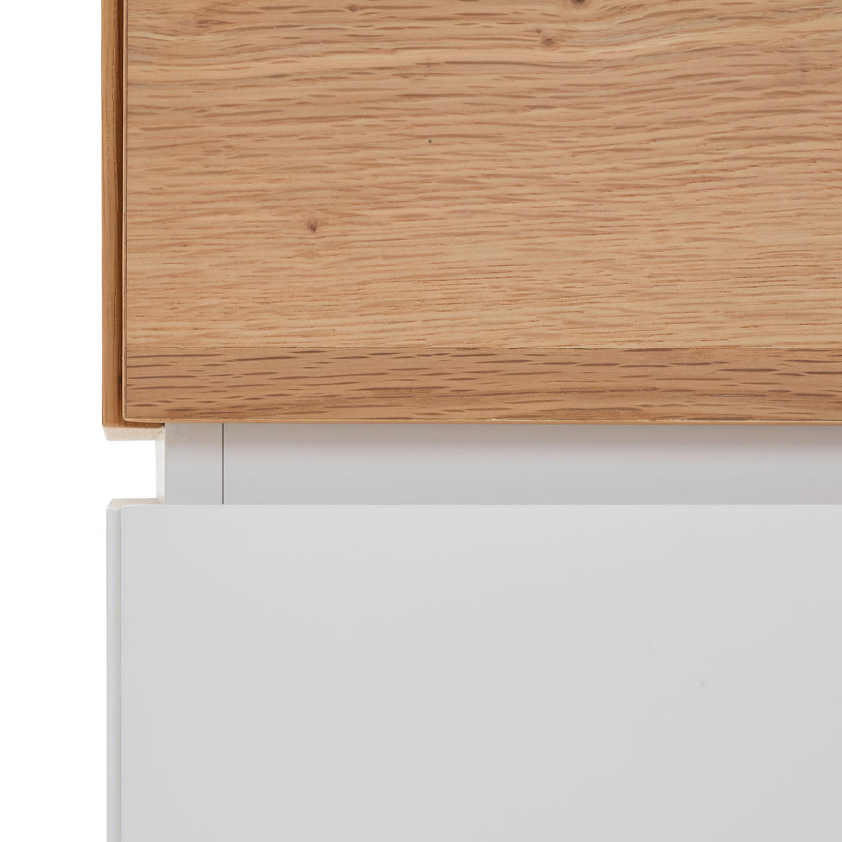 KOMMODE  in 50/118/40 cm  - Eichefarben/Weiß, KONVENTIONELL, Holz/Holzwerkstoff (50/118/40cm) - Novel