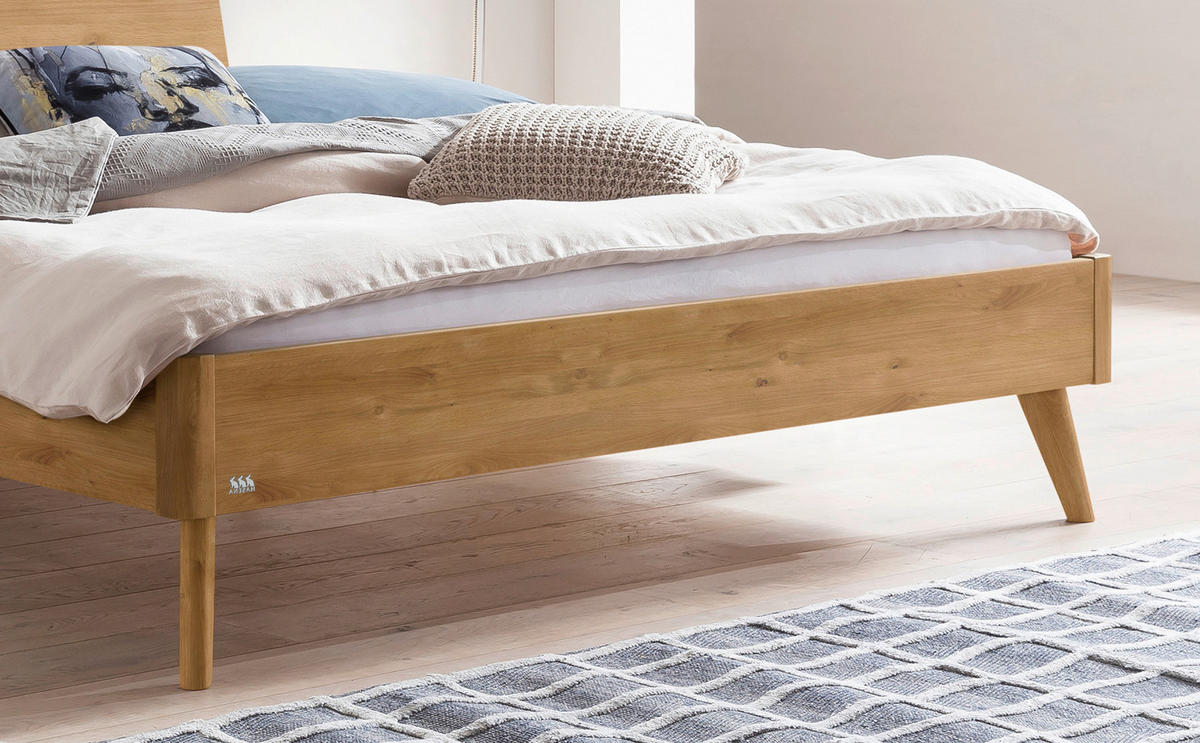 BETT 160/200 cm  in Wildeiche  - Wildeiche, MODERN, Holz (160/200cm) - Hasena