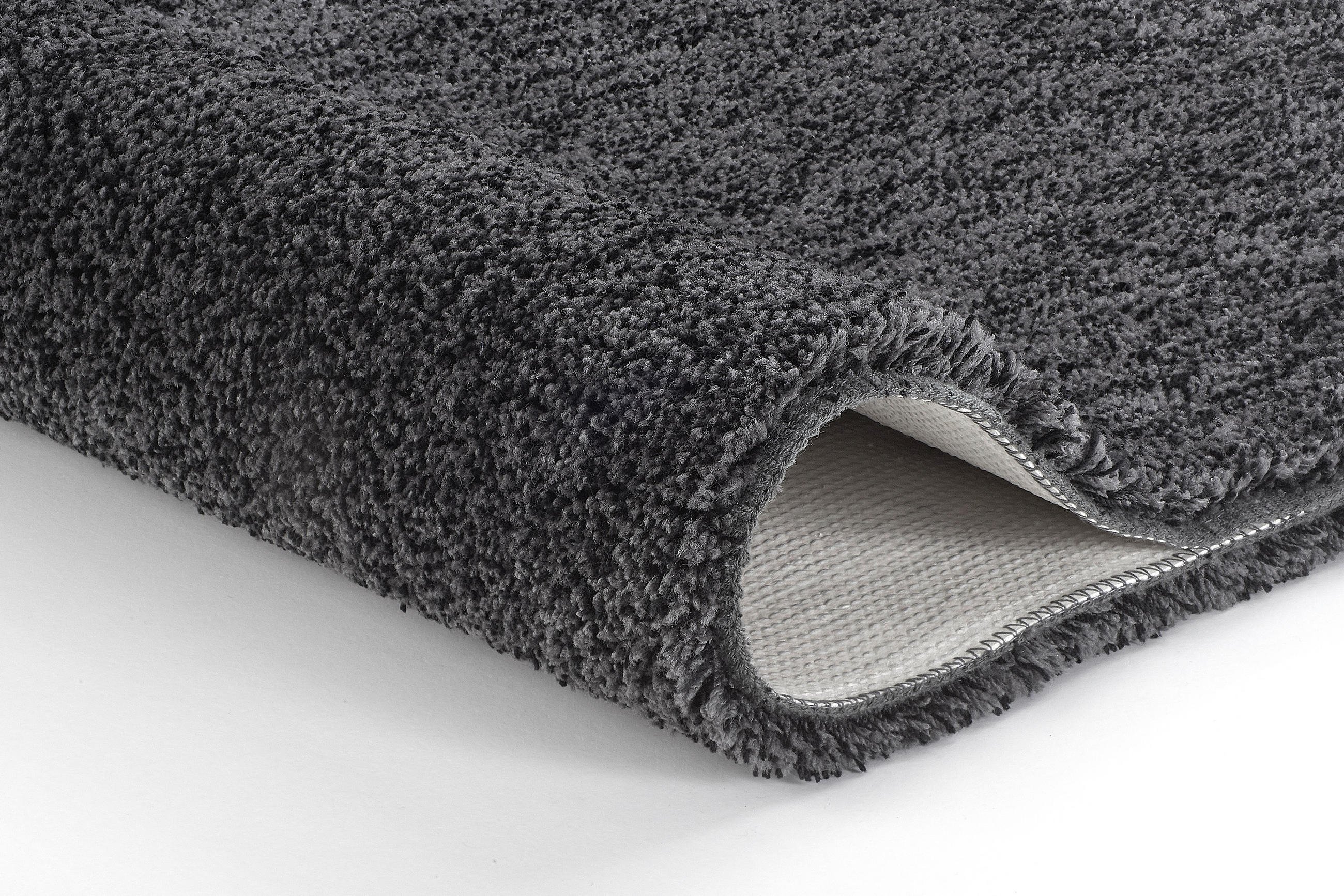 BADTEPPICH Schieferfarben 60/90 cm  - Schieferfarben, Basics, Kunststoff/Textil (60/90cm) - Kleine Wolke