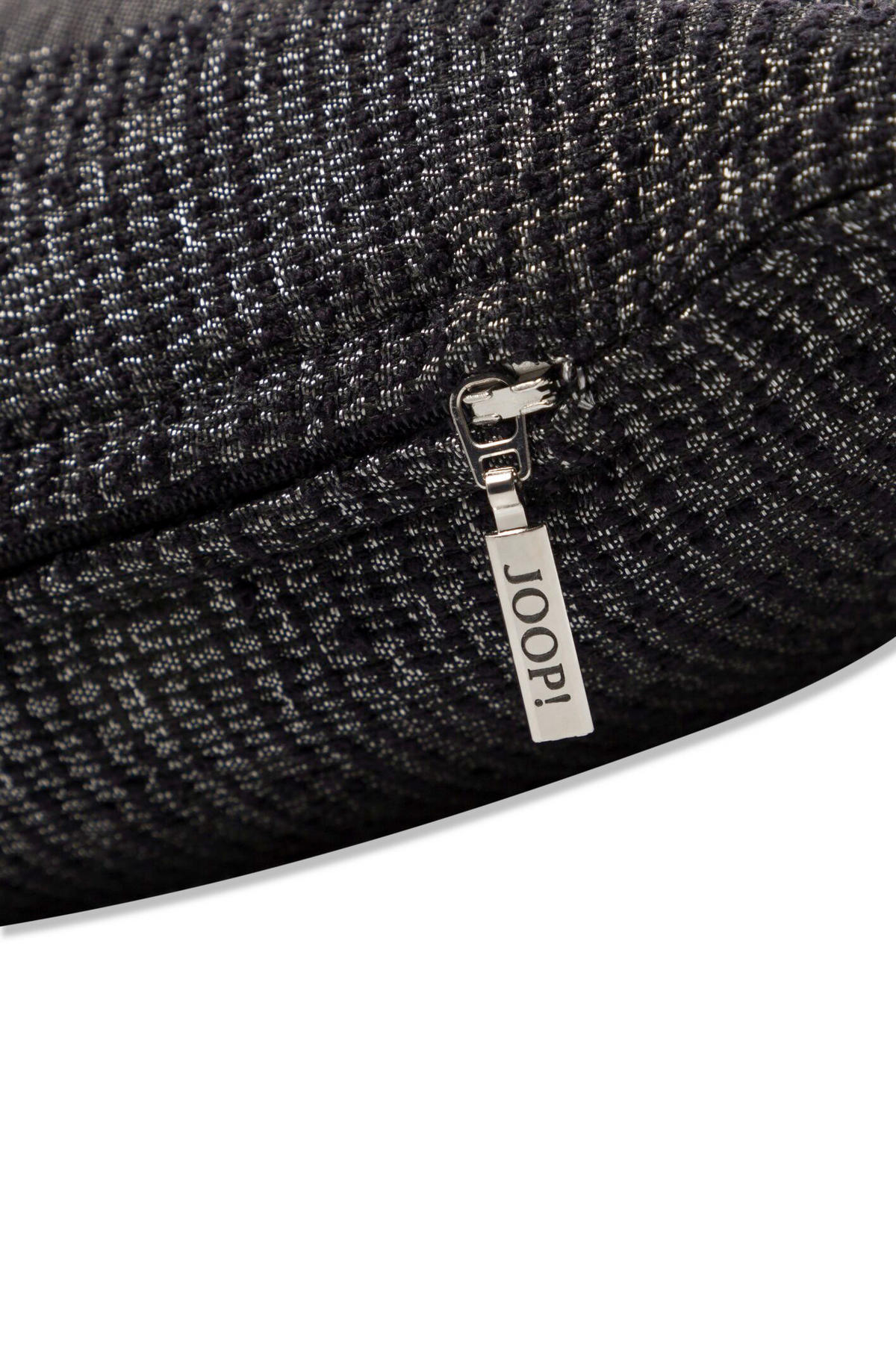 KISSENHÜLLE J!Leaf 40/40 cm  - Anthrazit/Schwarz, Basics, Textil (40/40cm) - Joop!
