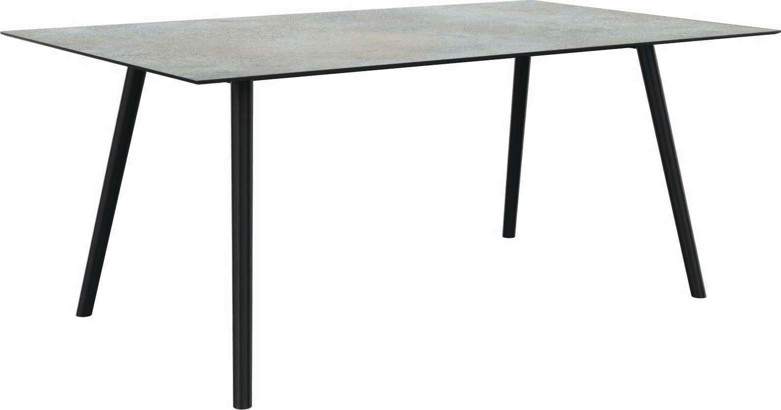 GARTENTISCH Metall Anthrazit, Grau rechteckig  - Anthrazit/Grau, MODERN, Kunststoff/Metall (180/100/75cm) - Stern