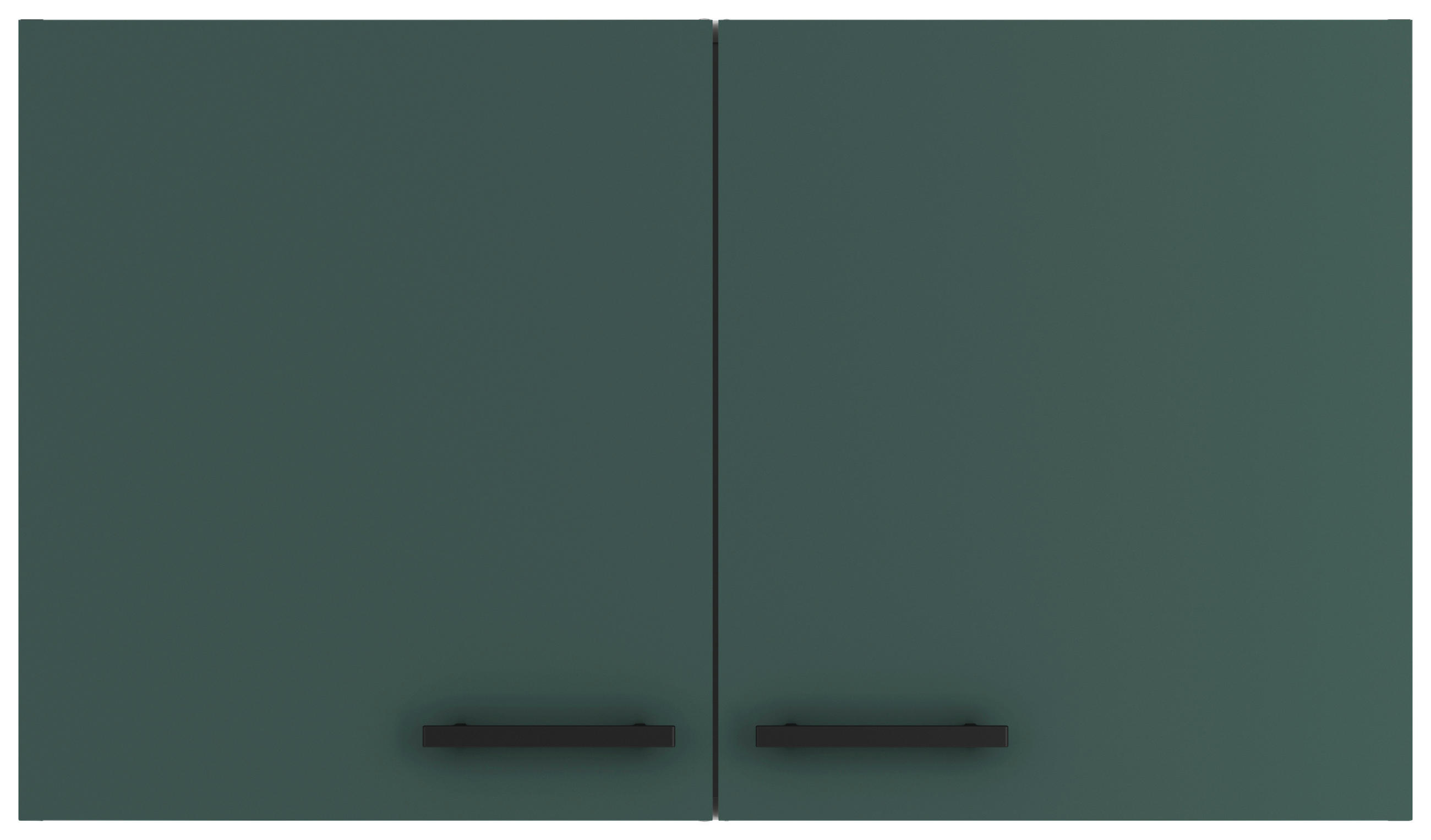 KÜCHENOBERSCHRANK 100/57,6/34,6 cm  in Anthrazit, Dunkelgrün  - Dunkelgrün/Anthrazit, Basics, Holzwerkstoff/Metall (100/57,6/34,6cm) - Optifit