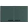 KÜCHENOBERSCHRANK 100/57,6/34,6 cm  in Anthrazit, Dunkelgrün  - Dunkelgrün/Anthrazit, Basics, Holzwerkstoff/Metall (100/57,6/34,6cm) - Optifit