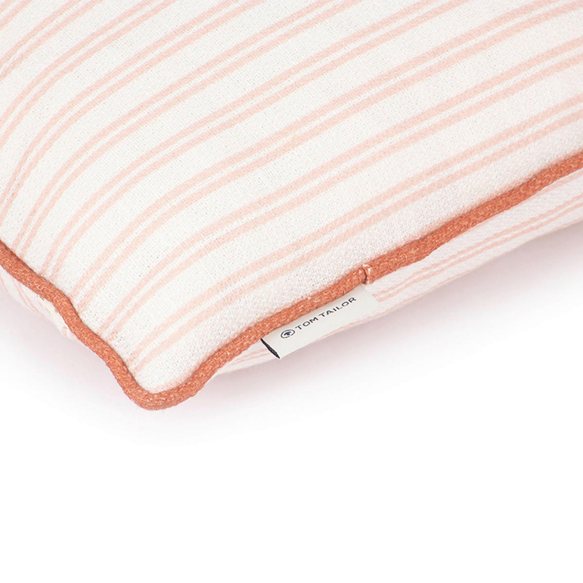 KISSENHÜLLE Little Stripes 45/45 cm  - Beige/Orange, Konventionell, Textil (45/45cm) - Tom Tailor