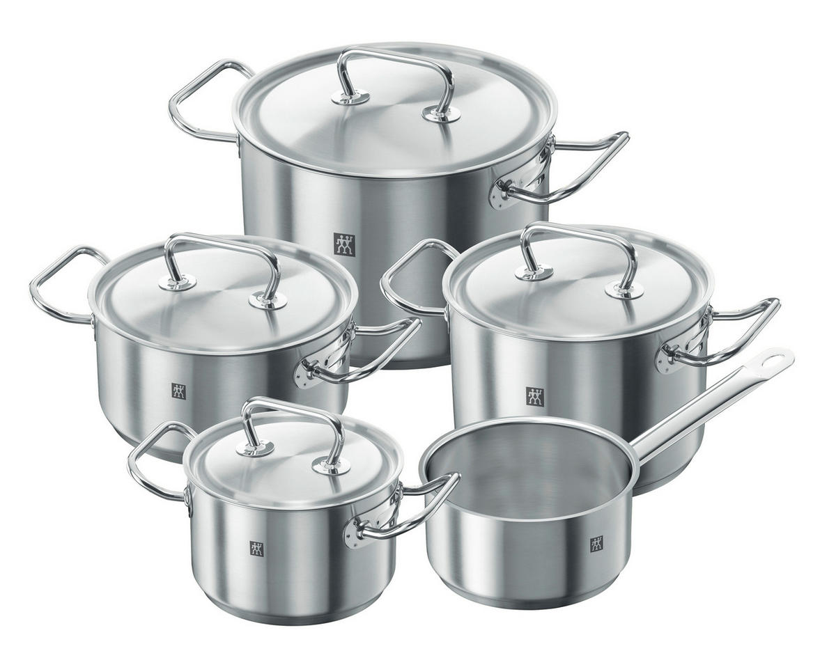 KOCHTOPFSET TWIN CLASSIC MAT. 5-teilig  - Edelstahlfarben, Basics, Metall - Zwilling
