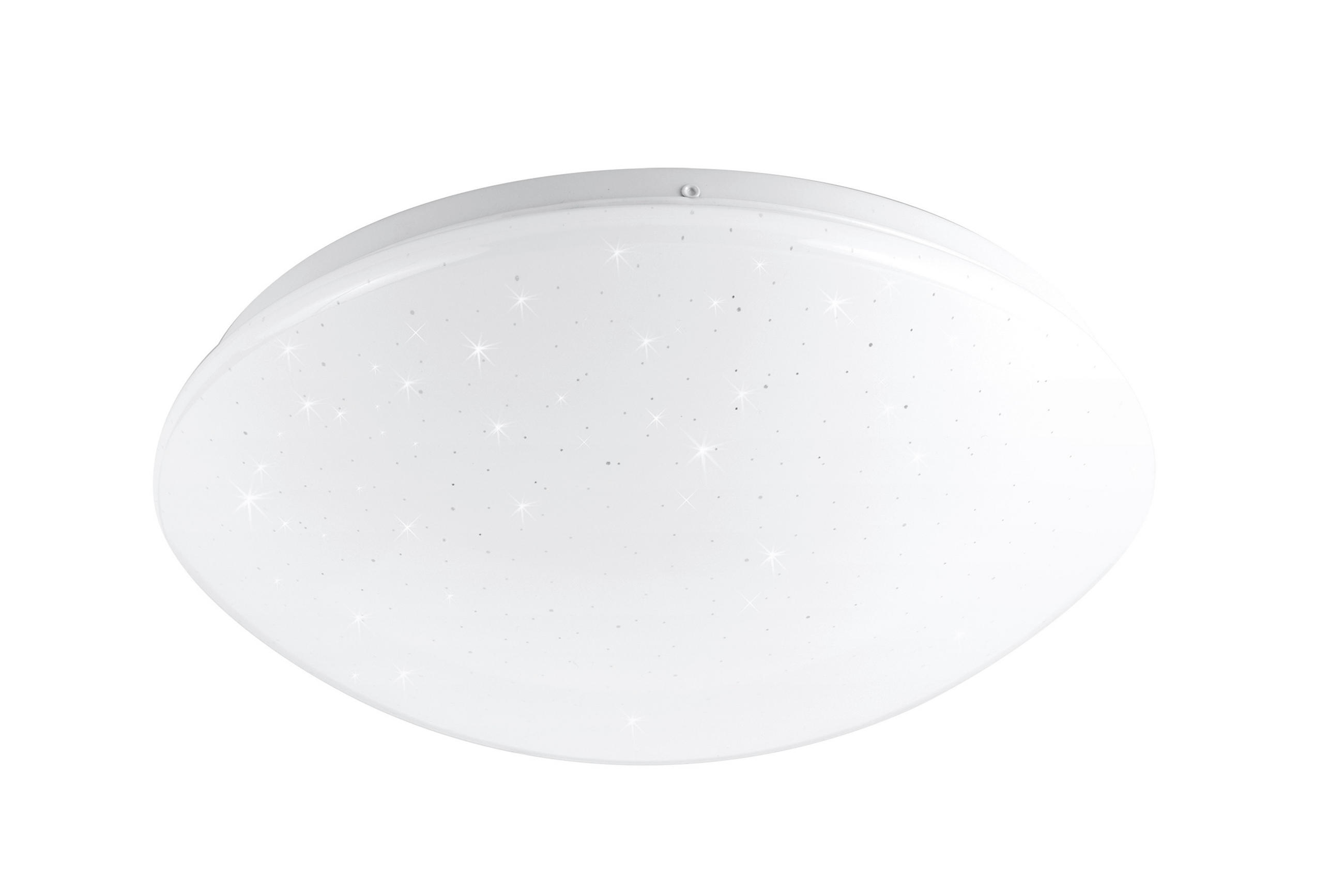 XXXLutz Led-Deckenleuchte Weiß 38x10x38 cm
