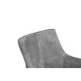 ARMLEHNSTUHL  in Eisen Webstoff  - Schwarz/Grau, Design, Textil/Metall (64/88/60cm) - Novel