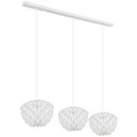HÄNGELEUCHTE 101/26/120 cm   - Weiß, Basics, Kunststoff/Metall (101/26/120cm) - Globo