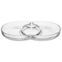 MISKA NA SNACKY, sklo, 27/18/3,50 cm - průhledné, Design, sklo (27/18/3,50cm) - Leonardo