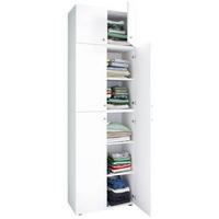 KLEIDERSCHRANK in Weiss  - Weiss/Grau, Modern, Holzwerkstoff/Kunststoff (70/223/39cm) - MID.YOU