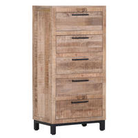 KOMMODE RIO  in 50/120/40 cm  - Schwarz/Naturfarben, Design, Holz/Metall (50/120/40cm) - Landscape