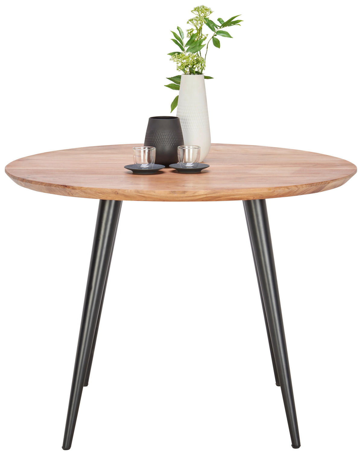 STOL ZA BLAGOVAONICU  crna, boje bagrema  drvo, metal      - boje bagrema/crna, Natur, drvo/metal (106/106/76cm) - Xora