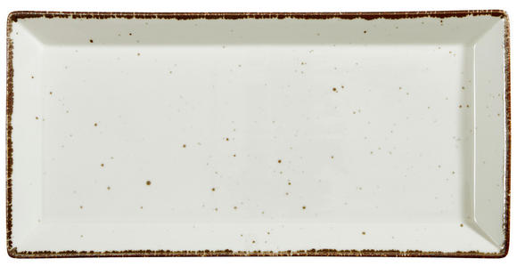 SERVIERPLATTE - Weiß, LIFESTYLE, Keramik (20/41cm) - Landscape