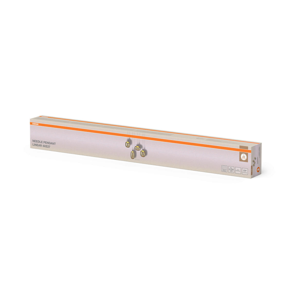 ohne Gläser 95/10/220 cm  - Beige, Basics, Metall (95/10/220cm) - Osram