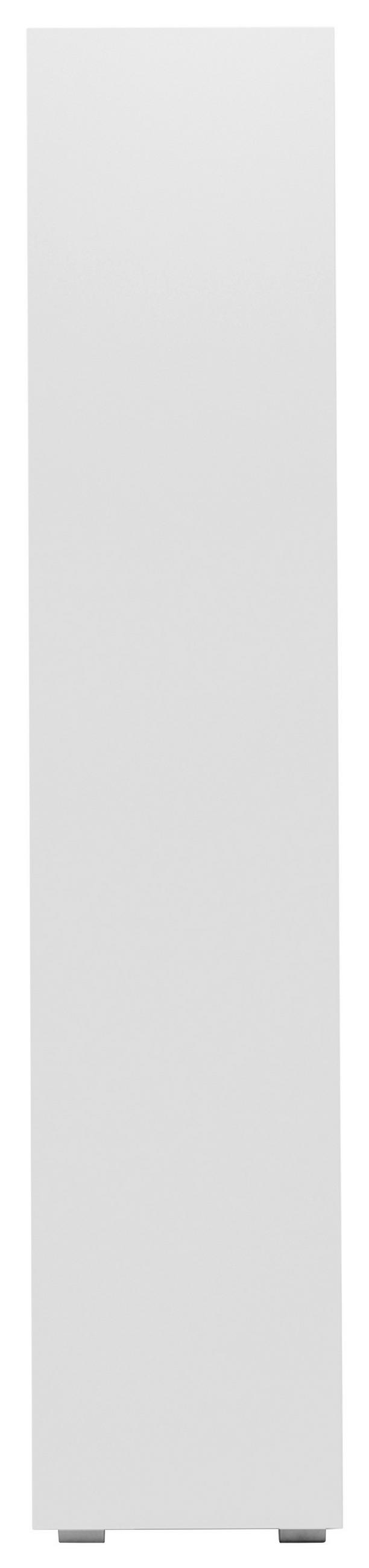 REGALELEMENT Weiß  - Silberfarben/Weiß, KONVENTIONELL, Holzwerkstoff (25/131/27cm) - MID.YOU