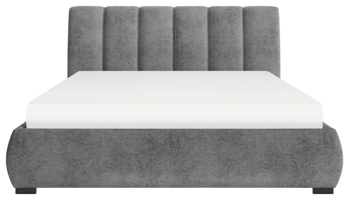 POLSTERBETT 160/200 cm  in Graphitfarben  - Graphitfarben, Modern, Holz/Holzwerkstoff (160/200cm) - MID.YOU