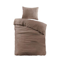 BETTWÄSCHE 2-teilig Flanell 140/200 cm  - Cappuccino, Basics, Textil (140/200cm) - Novel