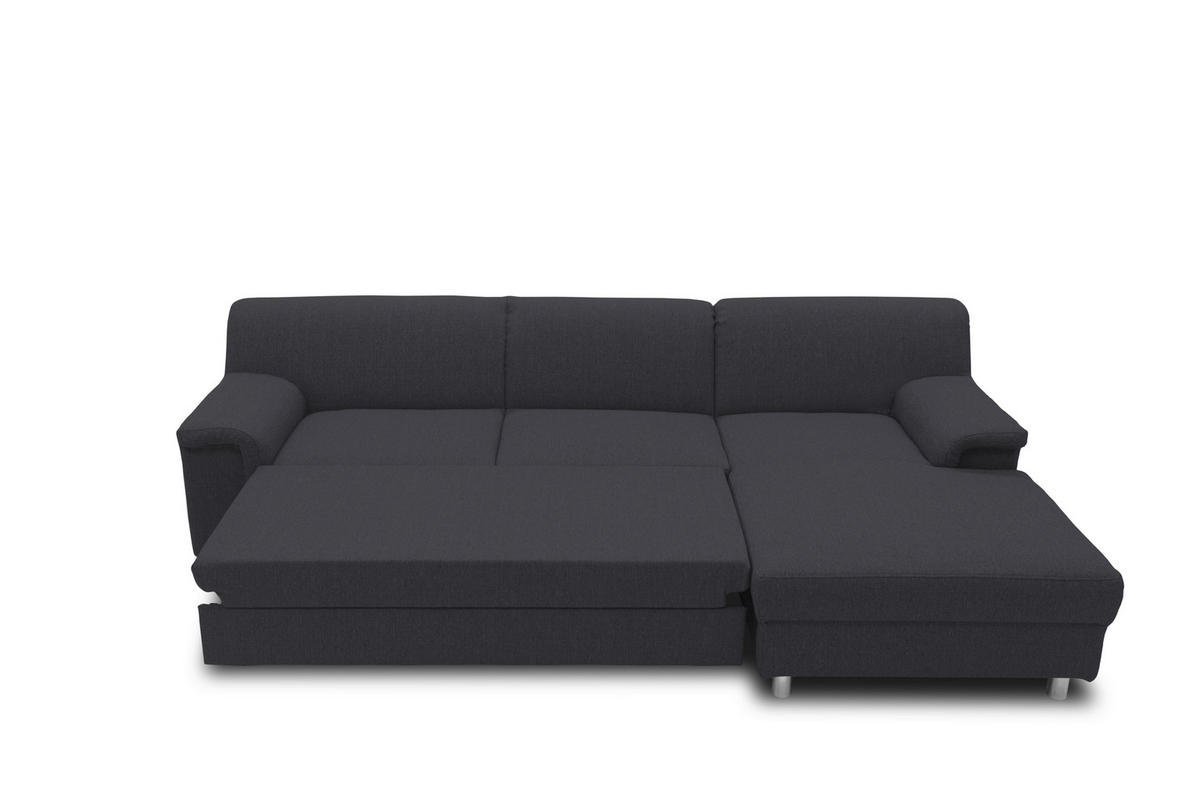 ECKSOFA Schlammfarben Webstoff  - Chromfarben/Schlammfarben, KONVENTIONELL, Textil/Metall (252/150cm) - MID.YOU