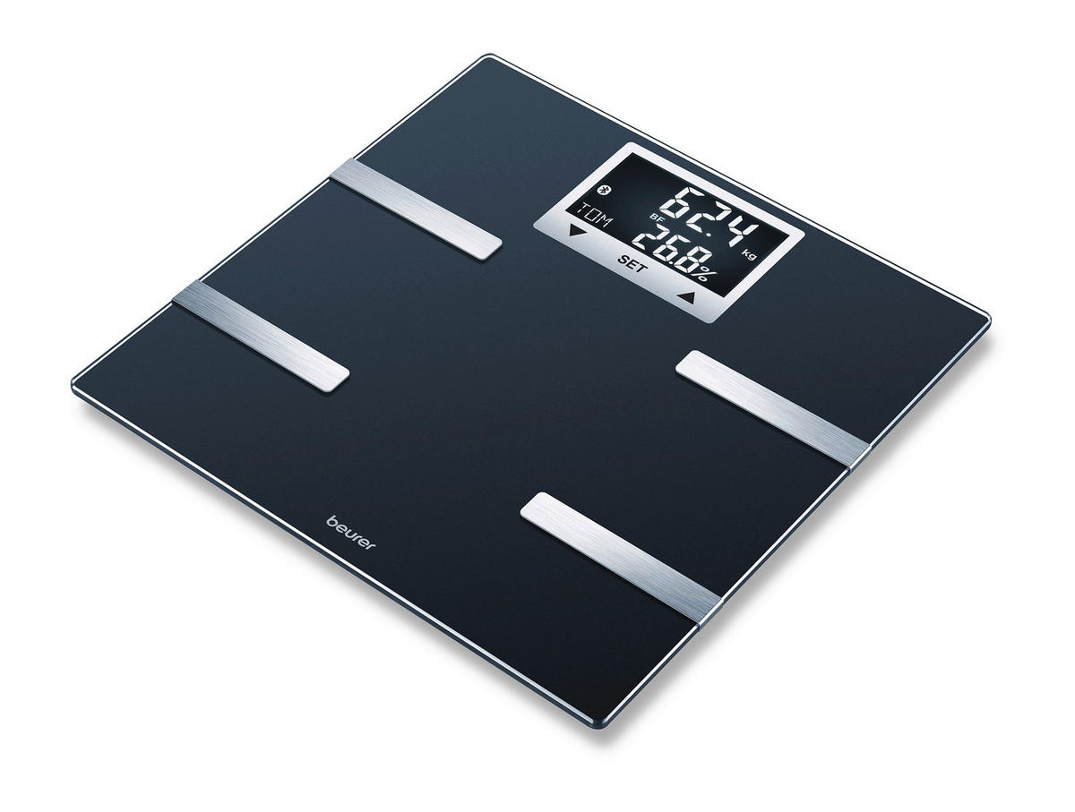 KÖRPERANALYSEWAAGE - Schwarz, Basics, Glas (4.8/34.8/35.2cm) - Beurer