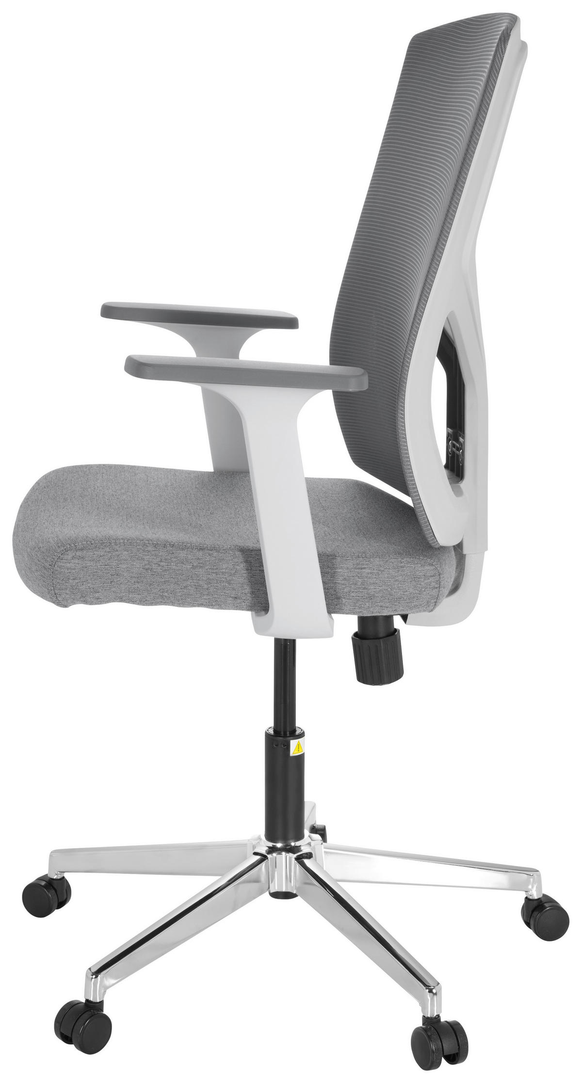 VRTLJIVI STOL tekstil siva, bela  - siva/bela, Moderno, kovina/umetna masa (68/107/68cm) - MID.YOU
