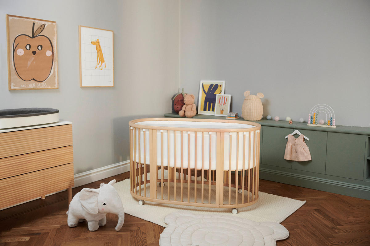 GITTERBETT Sleepi V3  141/74/78 cm   - Naturfarben, Basics, Holz (141/74/78cm) - Stokke