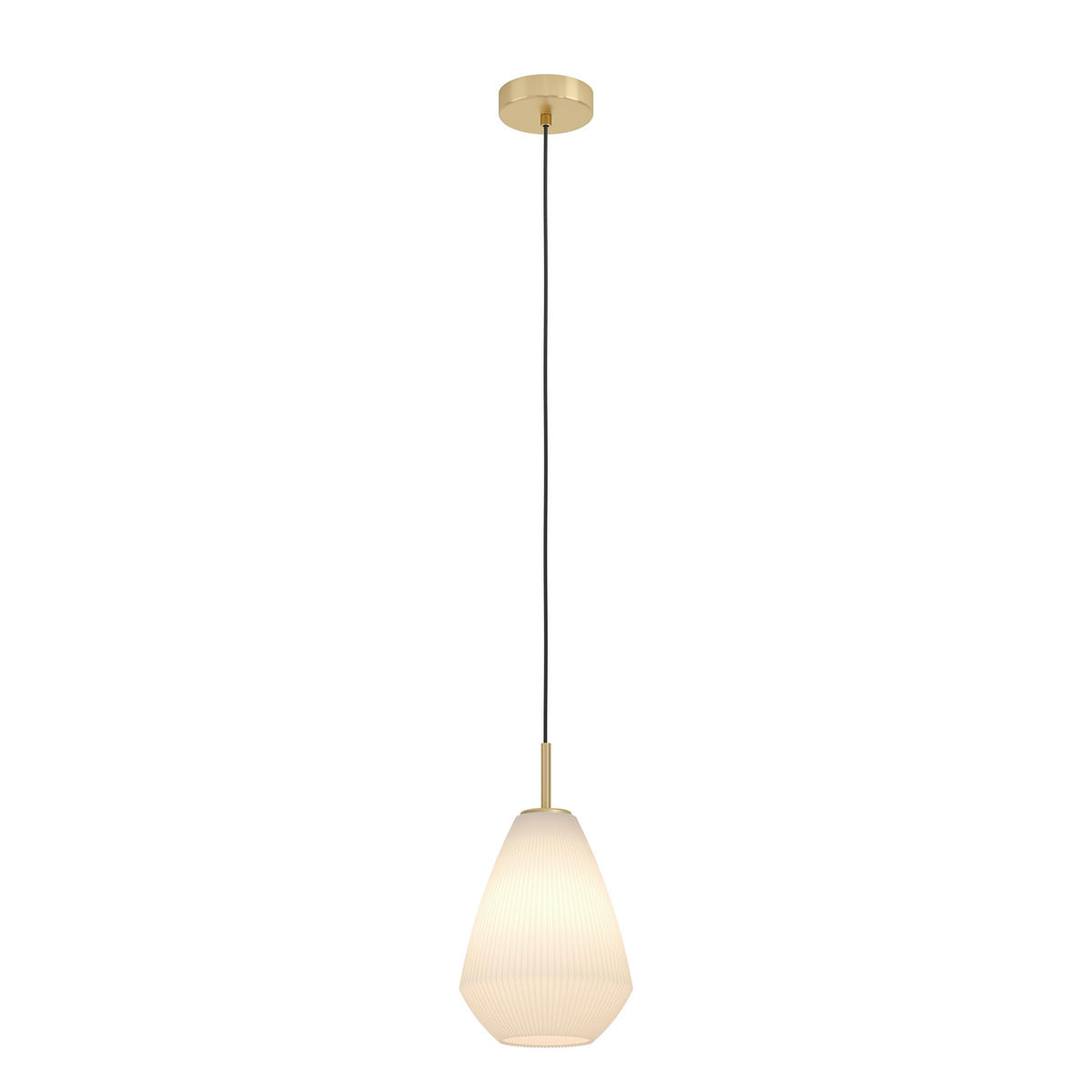 VISEČA SVETILKA  Caprarola      20/110 cm     40 W E27 - peščene barve/barve medenine, Basics, kovina/steklo (20/110cm)