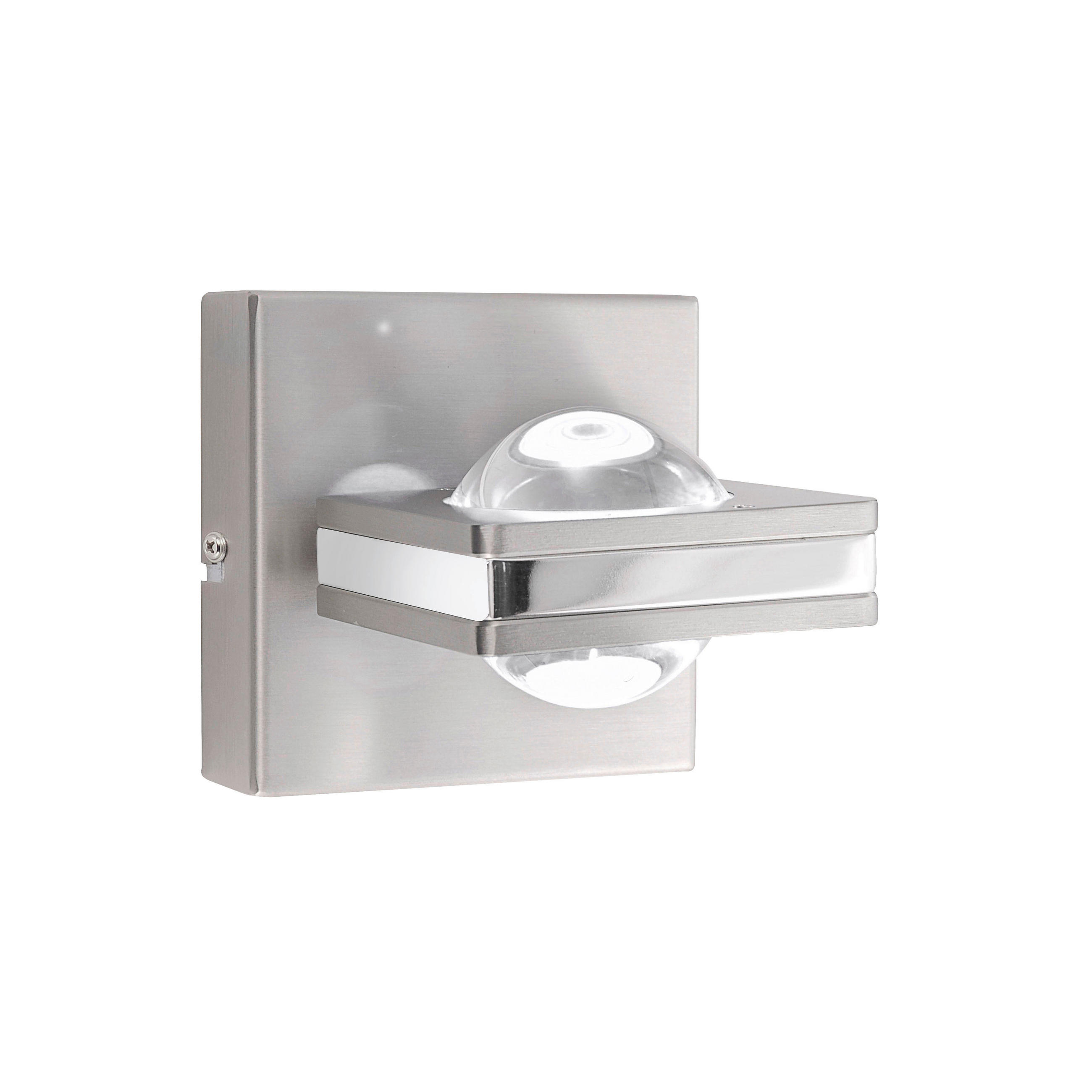 LED-WANDLEUCHTE  15/11/11 cm    - Edelstahlfarben, LIFESTYLE, Glas/Kunststoff (15/11/11cm) - Just Light