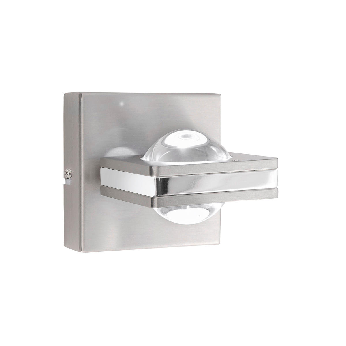 LED-WANDLEUCHTE  15/11/11 cm    - Edelstahlfarben, LIFESTYLE, Glas/Kunststoff (15/11/11cm) - Just Light