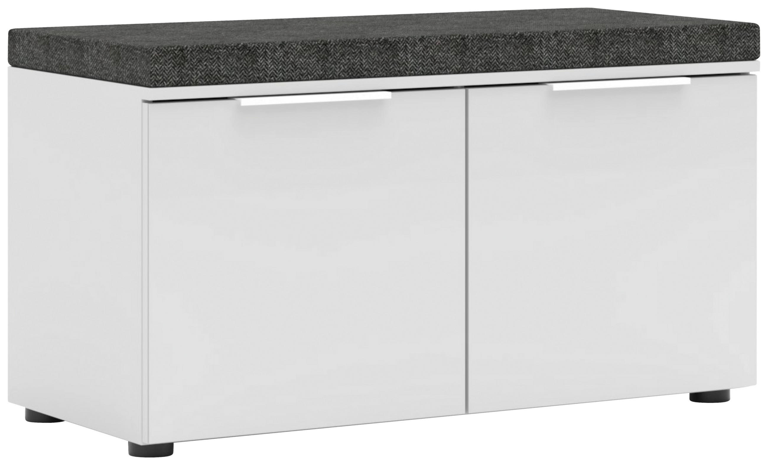 GARDEROBNA KLOP  - barve kroma/bela, Moderno, kovina/leseni material (90/51/41cm) - Voleo
