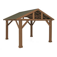 PAVILLON 366/330/427 cm   - Naturfarben, Basics, Holz/Metall (366/330/427cm)
