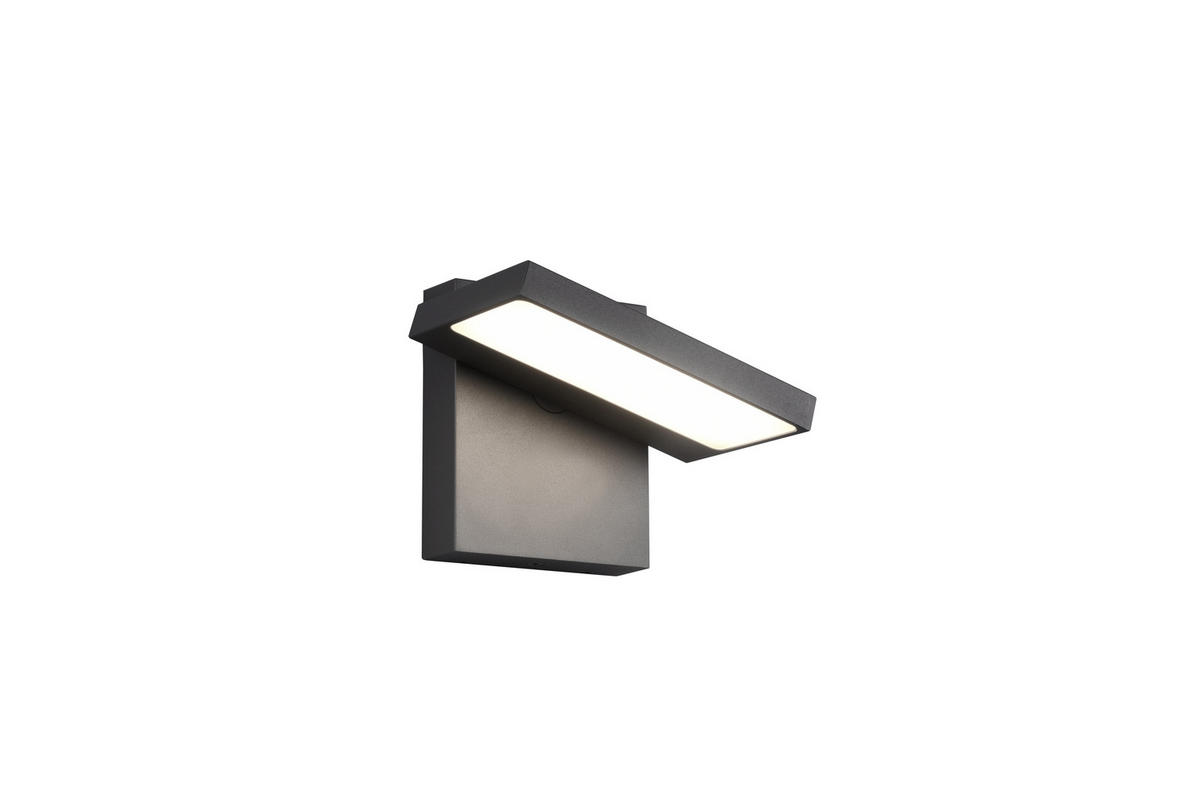 LED-AUßENLEUCHTE   - Anthrazit/Weiß, Design, Kunststoff/Metall (12/15cm) - Trio Leuchten