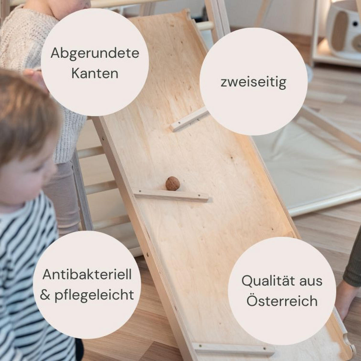 KLETTERGERÜST ZUBEHÖR - Birkefarben, Basics, Holz (112/40/7cm) - CLIFF