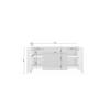 SIDEBOARD  in 150/68/38,5 cm  - Schwarz/Grau, Design, Holzwerkstoff/Kunststoff (150/68/38,5cm) - MID.YOU