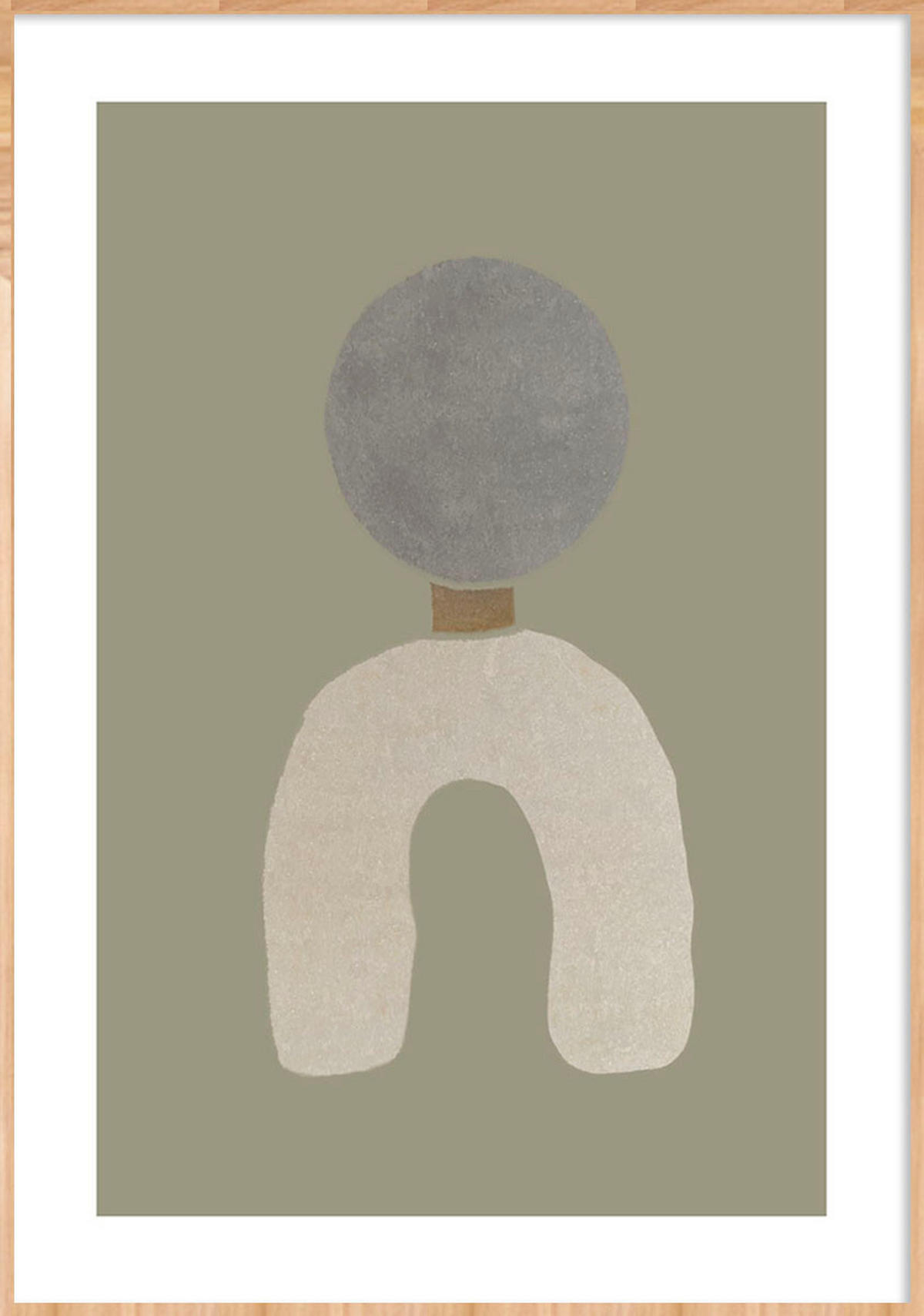 BILD Abstraktes  - Beige/Naturfarben, Basics, Holz/Kunststoff (50/70/10cm)