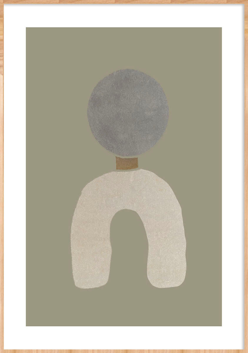 Wandkraft Bild Beige 50x70x10 cm
