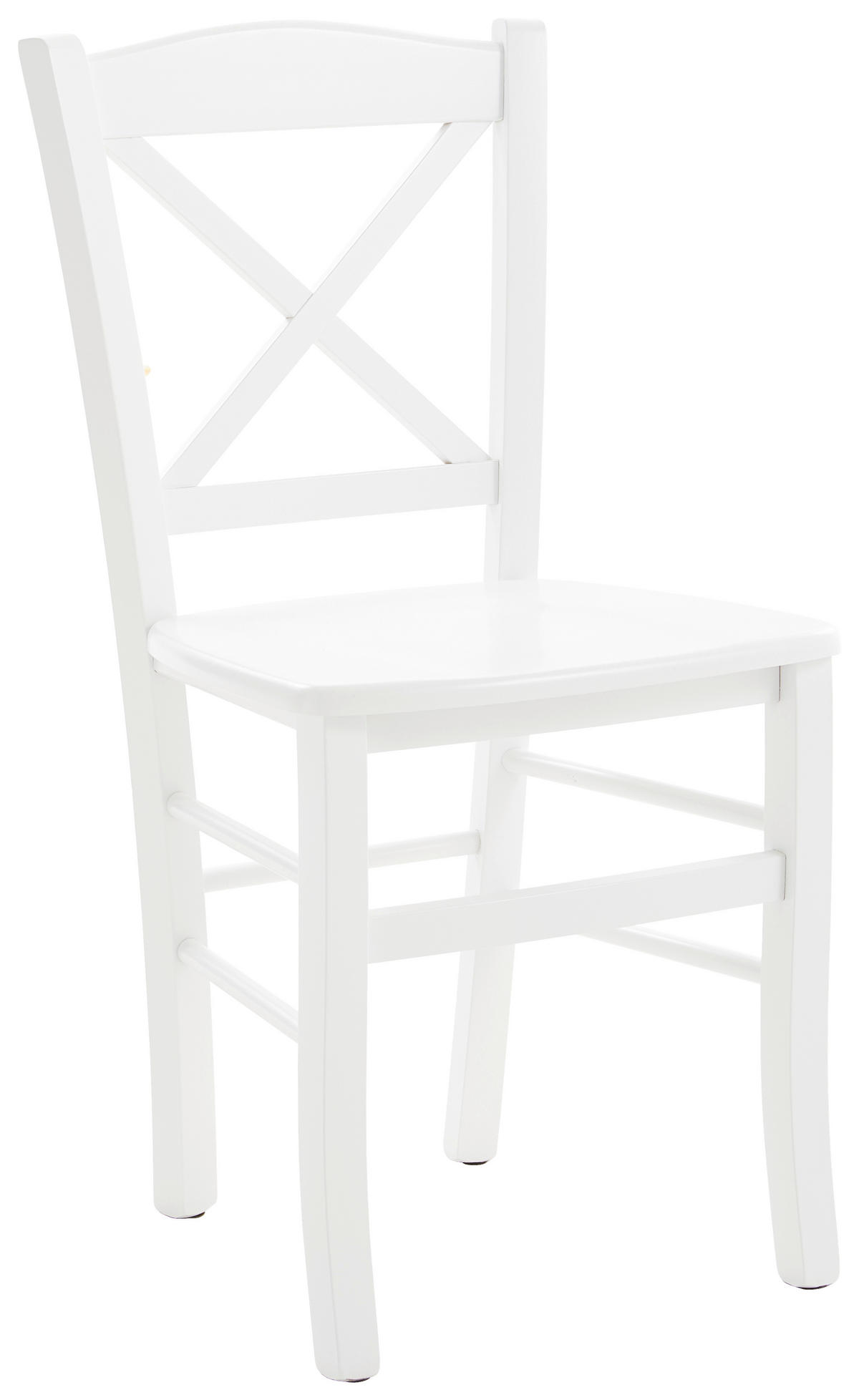 STOLIČKA, 42/87,5/46,5 cm - biela, Romantik / Landhaus, drevo (42/87,5/46,5cm) - Landscape