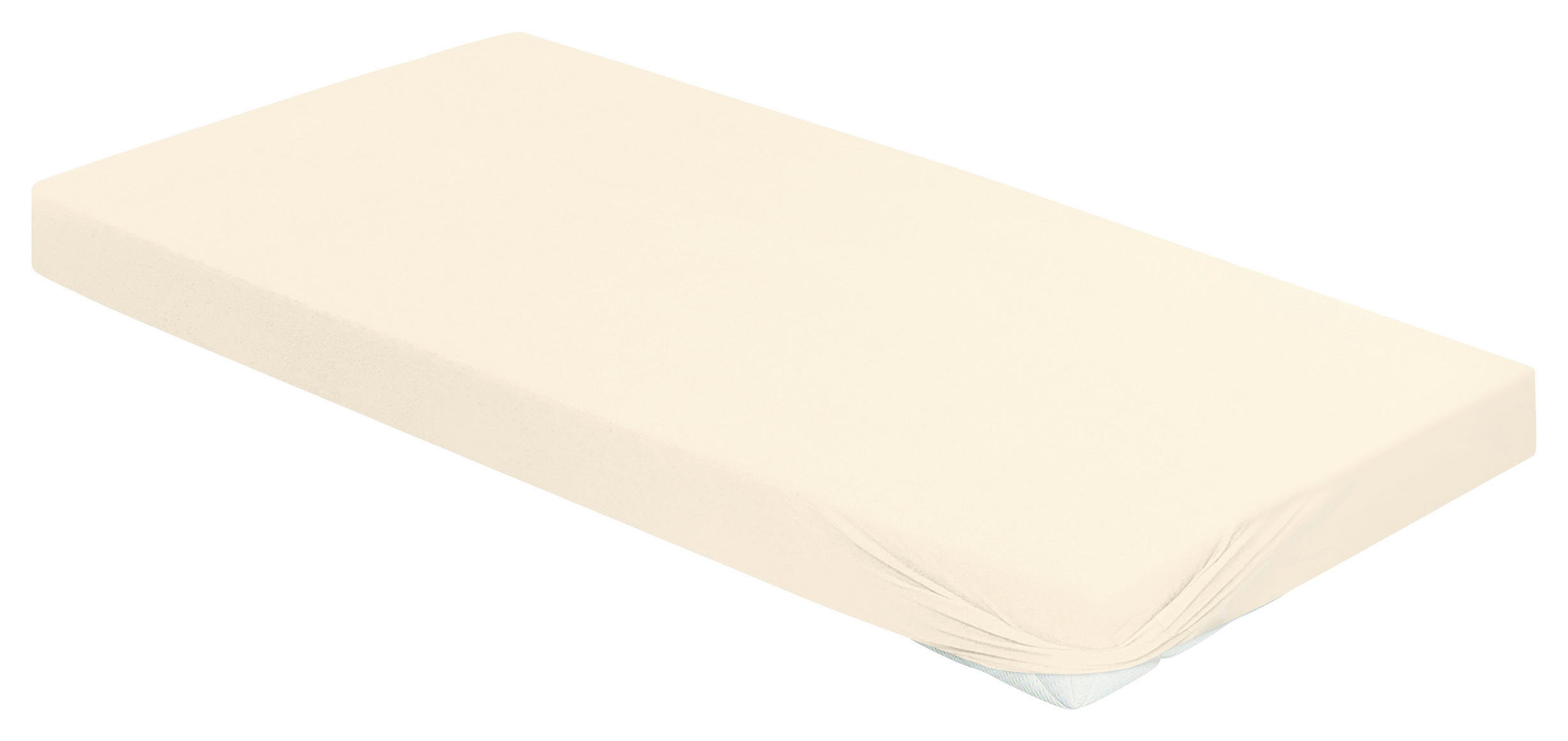 SPANNBETTTUCH Jersey  - Naturfarben, KONVENTIONELL, Textil (190/200cm) - Irisette