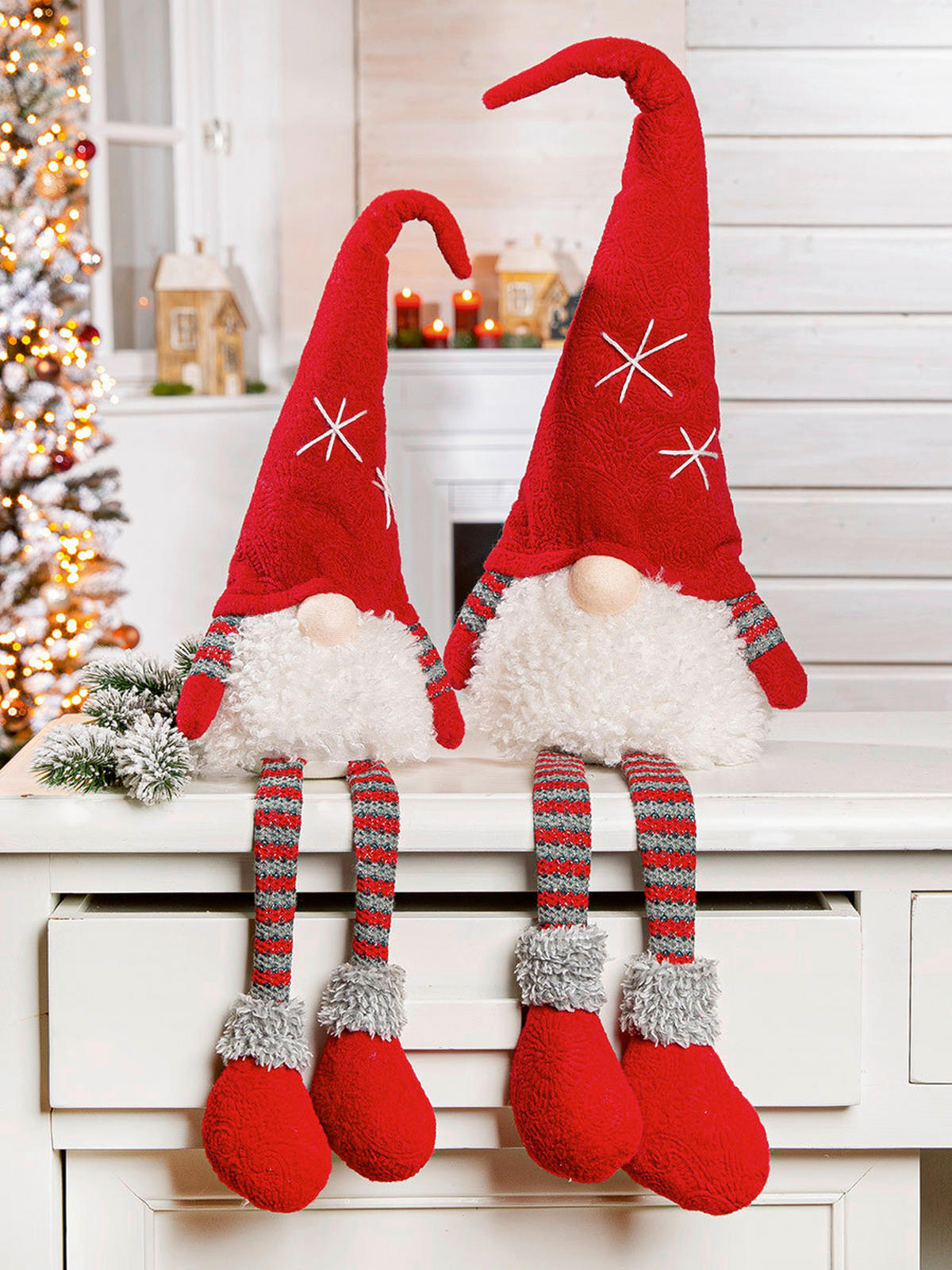 DEKOZWERG - Rot, LIFESTYLE, Textil (14/18/45cm)