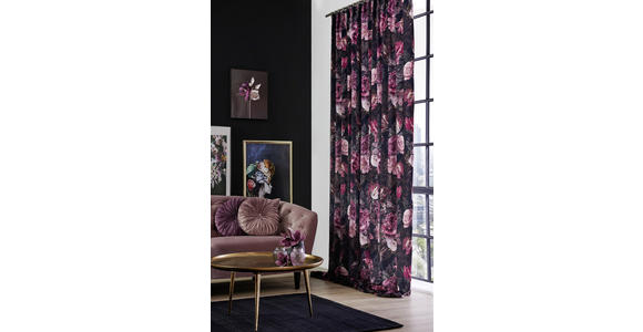 DEKOSTOFF per lfm Verdunkelung - Dunkelrot, Design, Textil (145cm) - Esposa