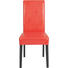 STUHL Lederlook Buche massiv Rot, Wengefarben - Wengefarben/Rot, LIFESTYLE, Holz/Textil (42/95/54cm) - Carryhome