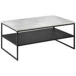 COUCHTISCH in Stein 100/60/41 cm  - Schwarz/Weiß, Design, Stein/Metall (100/60/41cm) - Johann Jakob