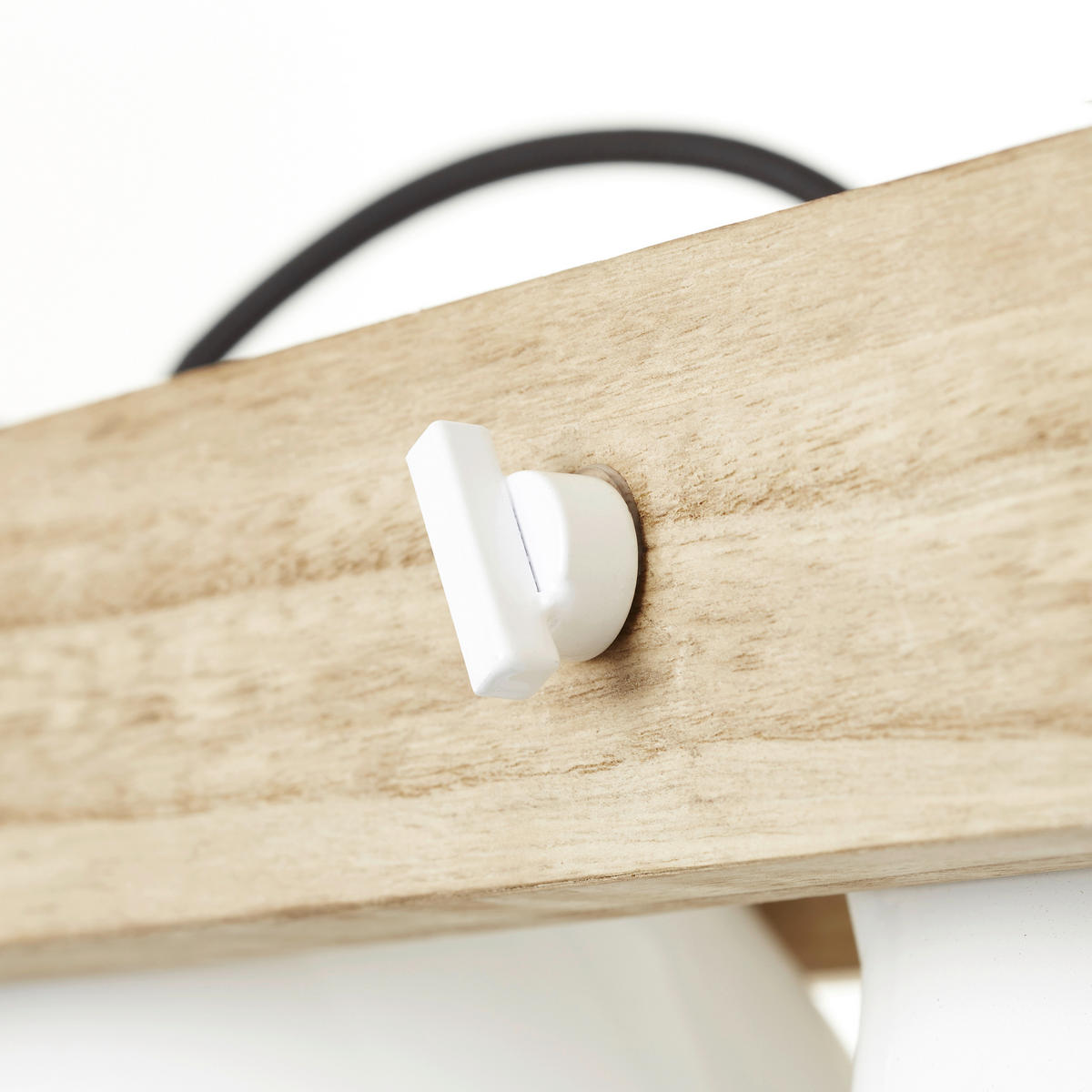 HÄNGELEUCHTE  70/150/20 cm   - Hellbraun/Weiss, Lifestyle, Holz/Metall (70/150/20cm) - Brilliant