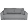 SCHLAFSOFA in Struktur Grau  - Chromfarben/Schwarz, Design, Kunststoff/Textil (238/77/108cm) - P & B