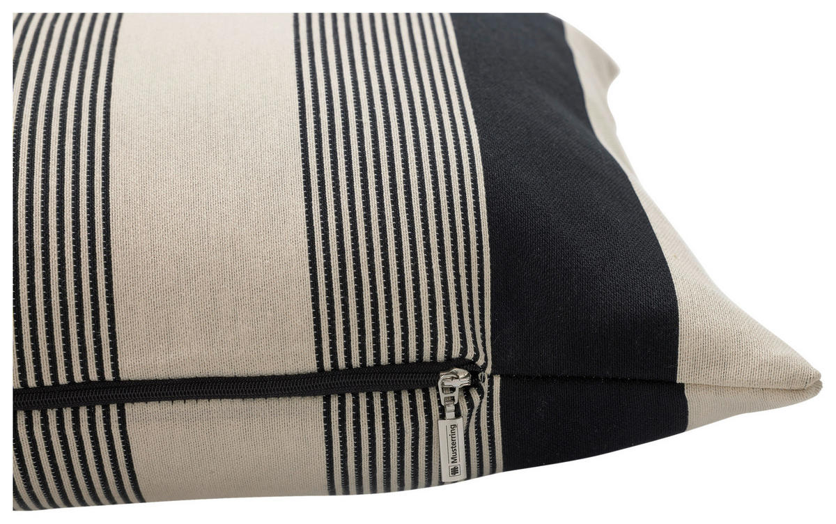 KISSENHÜLLE MR-STRIPE 40/60 cm  - Gelb/Schwarz, Basics, Textil (40/60cm) - Musterring