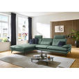 ECKSOFA in Echtleder Opal  195/308 cm  - Opal/Schwarz, Design, Leder/Metall (195/308cm) - Dieter Knoll