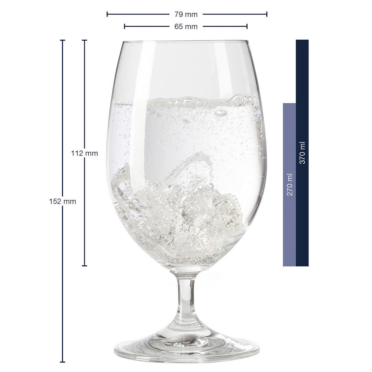 WASSERGLAS 270 ml  - Klar, KONVENTIONELL, Glas (270ml) - Leonardo